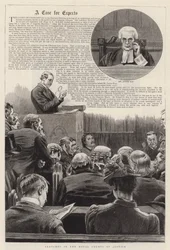 Bocetos en los Tribunales Reales de Justicia